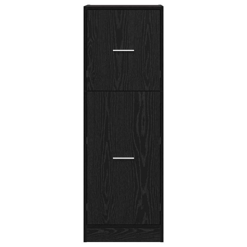 Apothecary Cabinet Storage Cabinet Apothecary Cupboard Engineered Wood, Black Oak, 118cm H x 41cm W x 40cm D