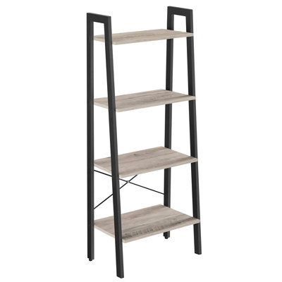 137.5cm H x 56cm W Metal Ladder Bookcase