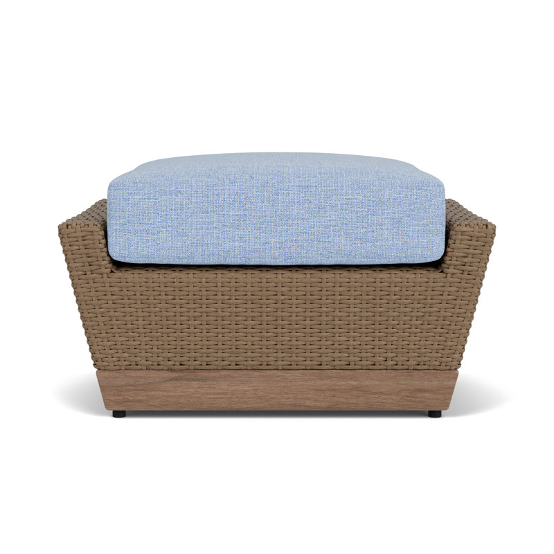 Charisma Rectangle Outdoor Ottoman Patio Ottoman, Demo Skyway