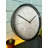 Elegant Decorative Wall Clock, 11.8 inches Diameter, Black Plastic Frame, Real Glass Cover, 1.8 inches Thick | Stylish and Functional Home Decor | Perfect for Living Room, Bedroom, and Office Spaces-105518535