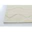 Wool Geometric Area Rug in Ivory