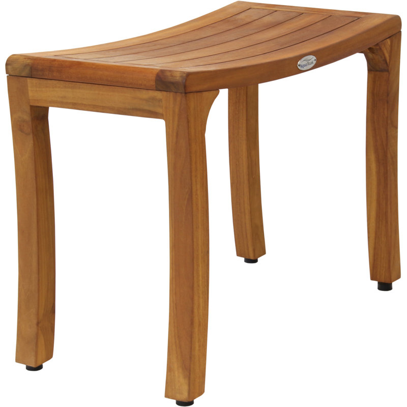 Asia Curve 24" W Teak Shower Bench