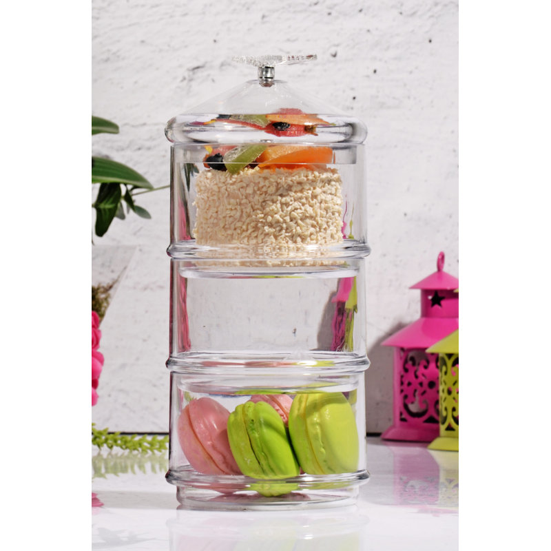 Boîte de rangement en acrylique transparent, 3,9 x 3,9 x 9,4 pouces | 100% acrylique, durable et élégant | Idéal pour organiser des fournitures pour la maison, le bureau ou l'artisanat | Conception polyvalente pour une visibilité et un accès faciles