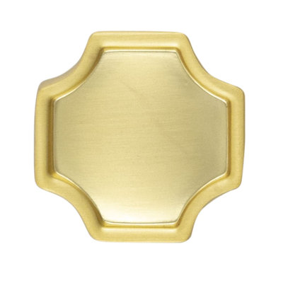 Poignée carrée de la collection Monarch - Poignée d'armoire de 1-1 / 4 po x 1-1 / 4 po - Laiton doré brossé
