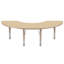 Table d'activité demi-lune 36 "x 72" avec pieds réglables-122266751-99075989