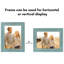 Cadre photo Americanflat rustique - poli, verre transparent-101140611-101140615