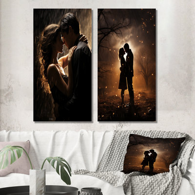 " Wedding Couple Celestial Union " 2 Piece Art Color Photography Set