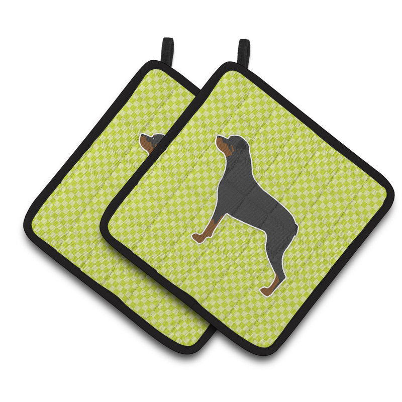 East Urban Home Polyester Potholder, Green