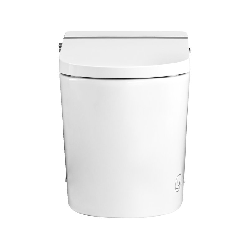 Smart Toilet With Self-Cleaning Nozzle, Night , Heated Seat, Foot Sensor Open Remote Control, Led Display Sensor, Control