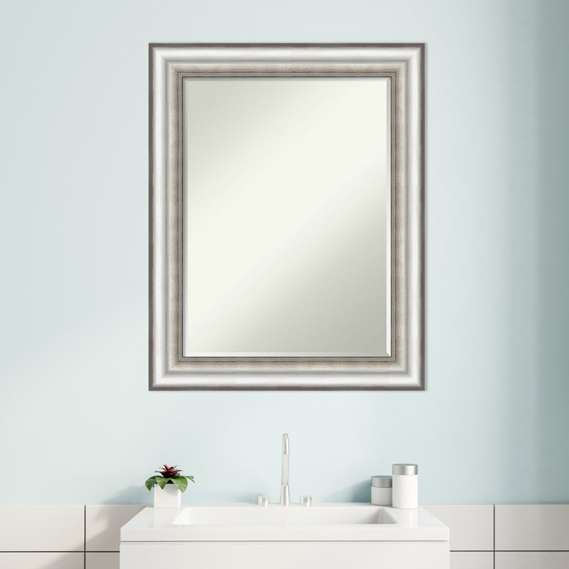 Petit miroir mural biseauté Jadynce, 29,25 po x 23,25 po
