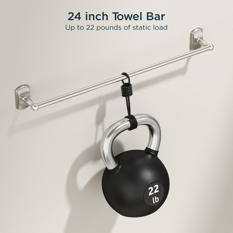 3 - Piece Bathroom Hardware Set, Brushed Nickel