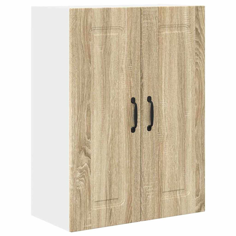 Vidaxl Kitchen Wall Cabinet Sonoma Oak 60 X 31 X 80 Cm Engineered Wood, 80cm H x 60cm W x 31cm D, Sonoma Oak