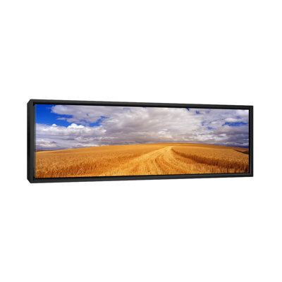 «Panoramic Wheat Field Washington - Reproduction de photo sur toile tendue