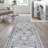 Frutuosa Bohemian Distressed Chenille Machine-Washable Gray/White Rug-110502780