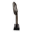 Décoration abstraite de sculpture en métal pour décoration de table - objet moderne pour étagère de salon - 20 po, bronze et noir