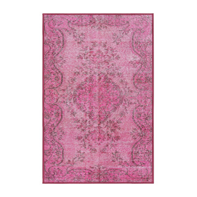 Tapis traditionnel rose / gris