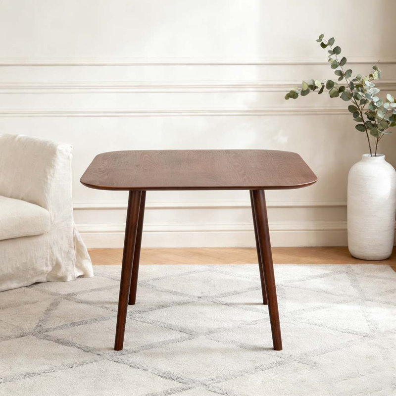 Square Dinning Table, Dark Walnut