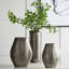 Vase ovale en aluminium