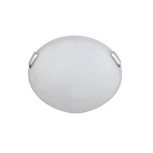 Plafonnier encastré circulaire simple 12 po 2 lumières Alexander
