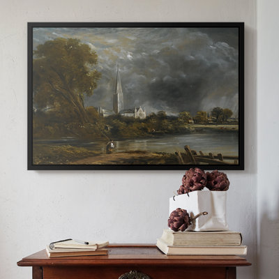 Cathédrale de Salisbury à partir des prés, v. 1831 - John Constable, toile tendue avec châssis