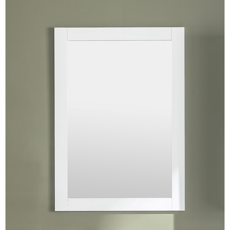 Miroir de salle de bain Malave, 36 po x 24 po, Blanc