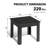 Premium Fir Wood Outdoor Side Table,Black-1433444799