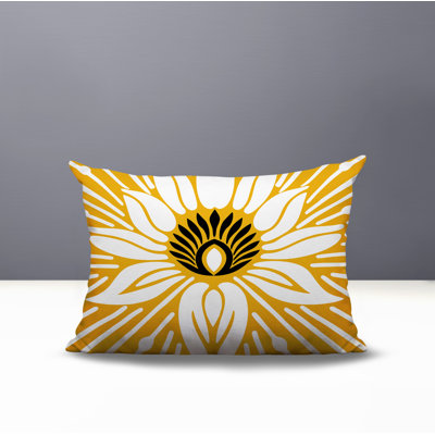 Carla Floral Burst Reversible Indoor/Outdoor Rectangle Pillow
