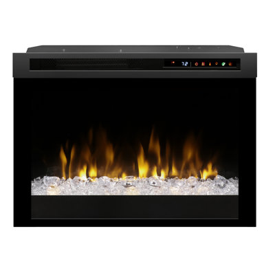 Dimplex Nova Multi-Fire XHD Contemporary Electric Fireplace Insert with Acrylic Ice Ember Bed, Ceramic Heat