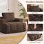 Fauteuil d'appoint surdimensionné de 44 pouces, fauteuil canapé une place en mousse à mémoire de forme avec assise profonde et accoudoirs larges-129883931