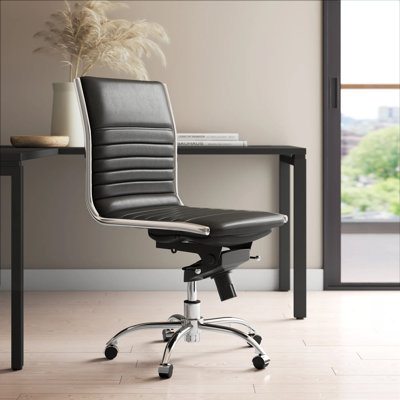 Naida Faux Leather Swivel Task Chair