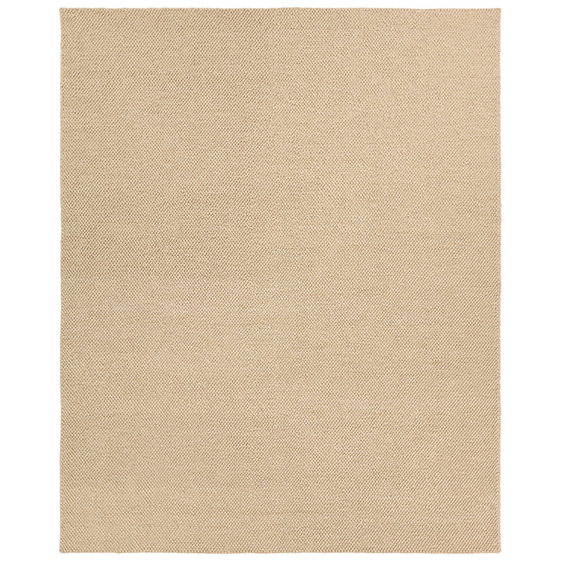 Tapis brun clair tissé à la main Lindquist fabriqué à partir de matériaux durables, Rectangle de 5 pi x 8 pi