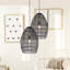 Luminaire suspendu en forme de cône en laiton tissé 12,25 po Atmore - Beachcrest Home ™-690688277-690685632