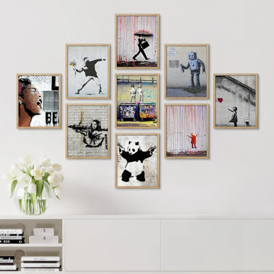 " Banksy Spray Paint Variety Graffiti And Street Art Urbans " 9 - Pieces
