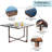Fransje Square Metal Outdoor Dining Table , 42.8'' in. W 42.8'' in. D