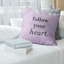 Housse de coussin à main manuscrite follow your cardiaque-495376344-495376352
