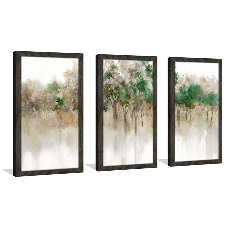 «Etelka Subtle Meadow Reflections» par - 3 pièces, cadre photo unique, H 25,5 po x l 40,5 po x P 1 po
