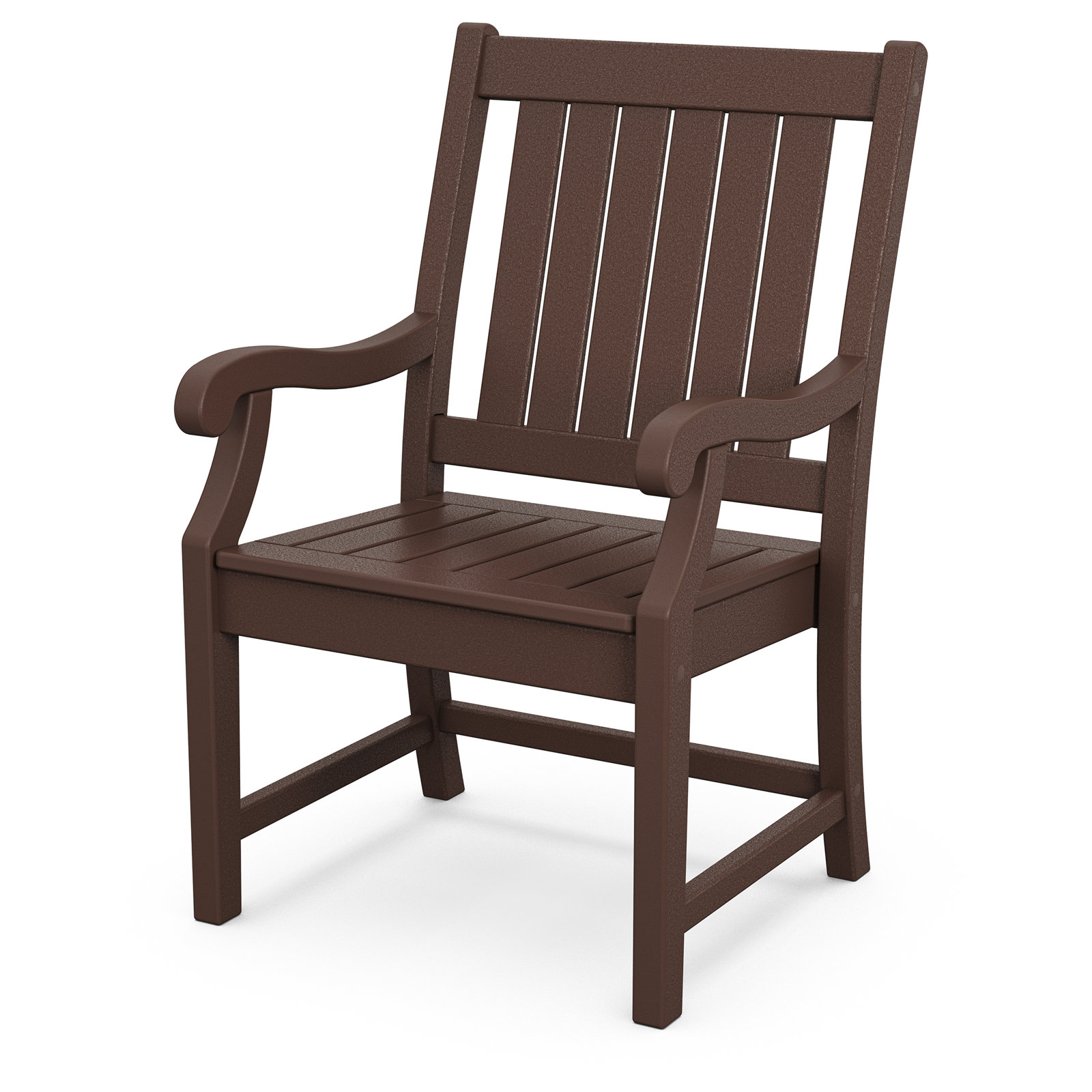 POLYWOOD x Birch Lane Verlyn Dining Arm Chair, Mahogany