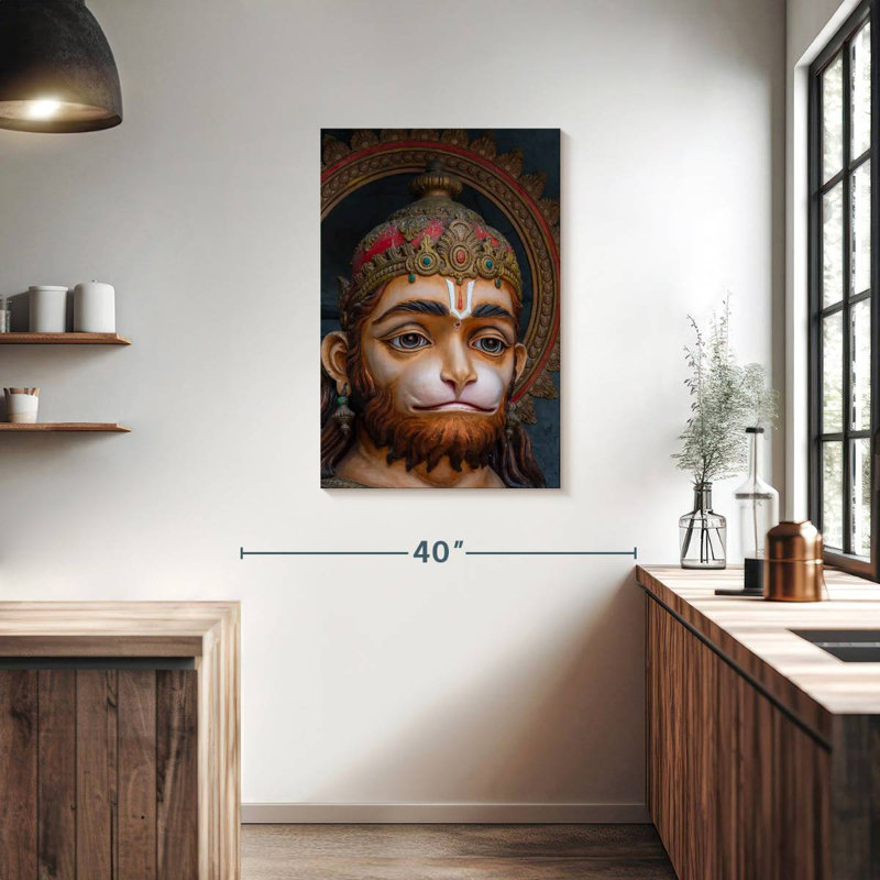 Adol dieu indou Hanuman Idol, H 36 po x l 24 po