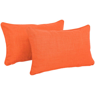 Solid Colour Outdoor Reversible Throw Pillow