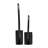 Set of 2 Metal Decorative Ring Candle Holders Contemporary Abstract Black Aluminum Ring Candle