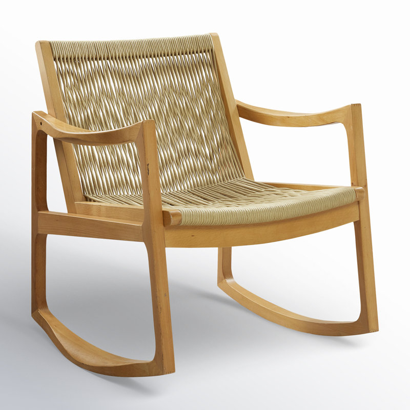 Chaise berçante Alwyn, Naturel