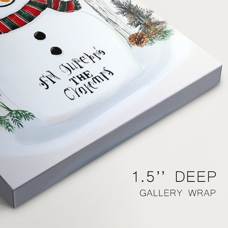 Art des Fêtes de Noël - Toile tendue avec châssis XXVI, H 18 po x l 12 po