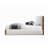 Sandro White Boucle & Walnut Finish