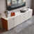 Orange / gris clair