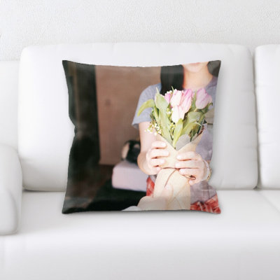 Coussin décoratif bouquet