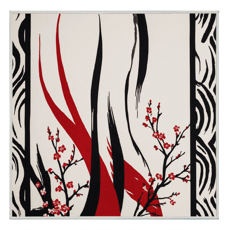 Red Dawn Rug, Square 3'