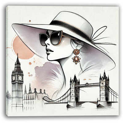 "Timeless London Elegance with Tower Bridge", art mural