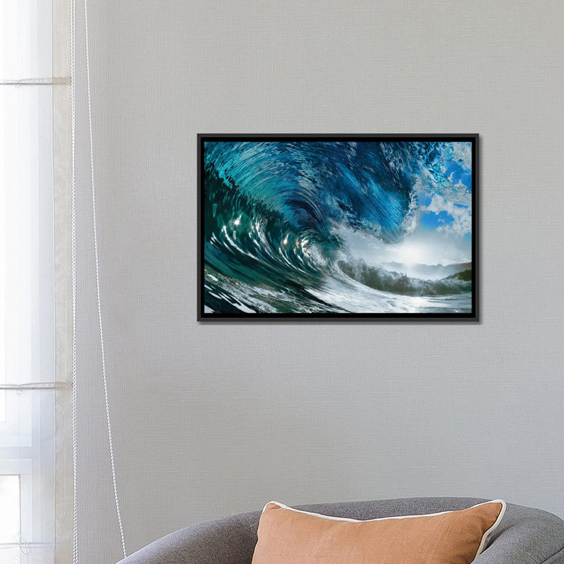 «The Wave» par PhotoINC Studio - Estampe numérique sur toile tendue avec châssis, H 8 po x l 18 po x P 26 po, Pas de tapis
