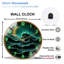 Horloge murale en verre 12 po