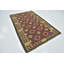 Tapis de zone en laine rouge/brune 5 pi 3 po x 8 pi 3 po one-of-kind à la main noué la Lorain